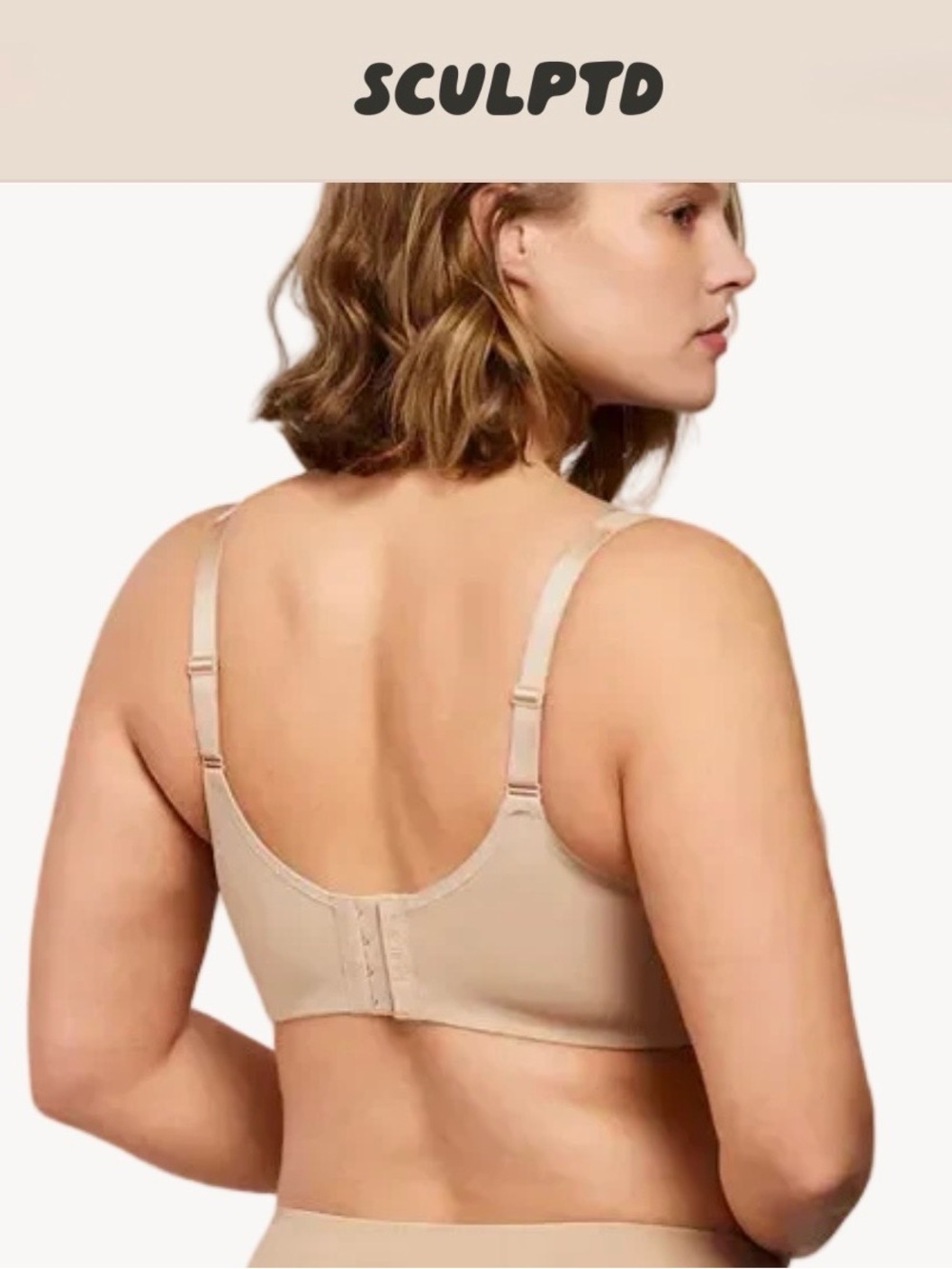 SCULPTD Cooling Full Coverage Minimizing  Bra - Nude NWT